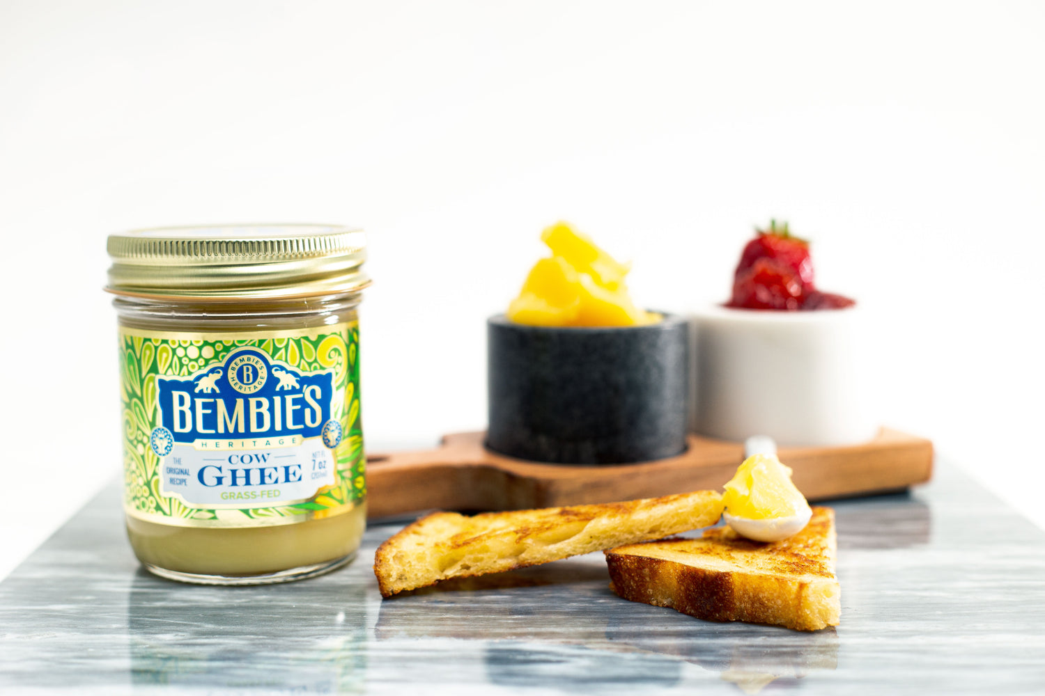 Bembie's Ghee on a toast.